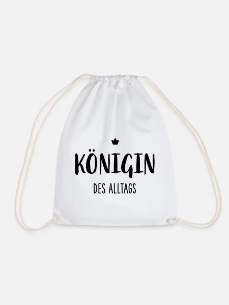 Königin des Alltags I Krone Mutter Ehefrau - Turnbeutel - Weiß