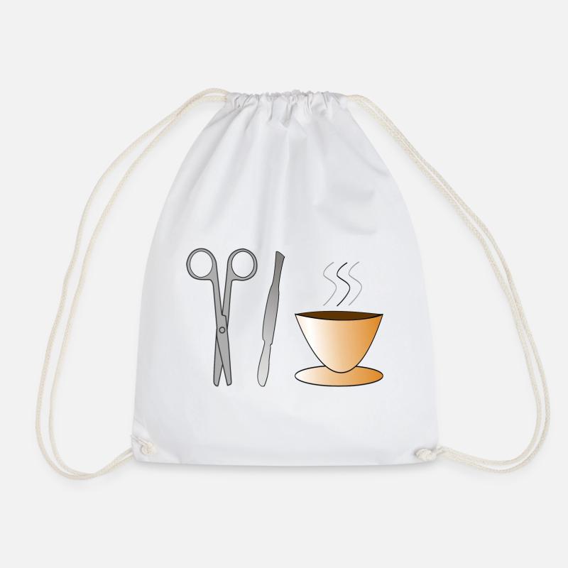 Chirurg Chirurgin Chirurgie OP Kaffee Geschenk - Turnbeutel - Weiß
