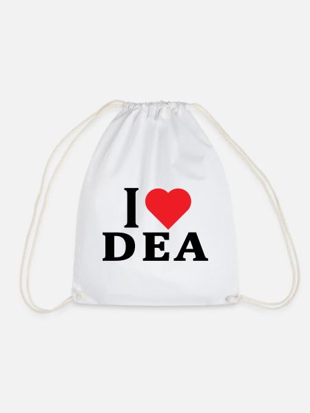 T-Shirt Ich liebe Dea T-Shirt Geschenkidee - Turnbeutel - Weiß