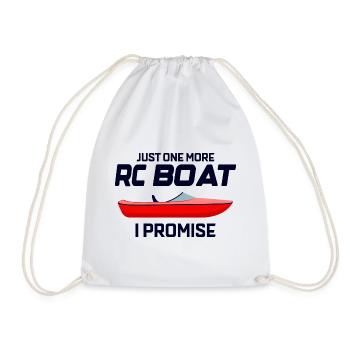 Rc Boat Racing Electric Powerboat Speedboat Race - Drawstring Bag - white - Front