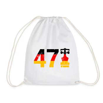 47 Formula Racing Motorsport Germany - Drawstring Bag - white - Front