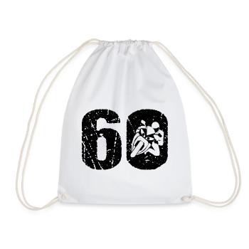 Motorcycle 60 Motorcyclist Moto - Drawstring Bag - white - Front
