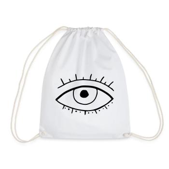 Oeil - Sac de sport léger - blanc - Devant