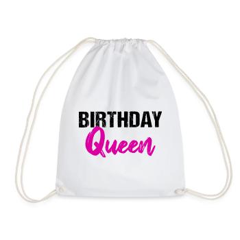Birthday Queen - Turnbeutel - Weiß - Vorne