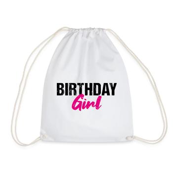 Anniversaire Fille Geburtstag - Sac de sport léger - blanc - Devant
