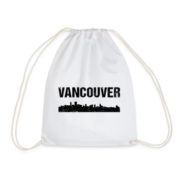 Vancouver Skyline - Turnbeutel - Weiß - Vorne