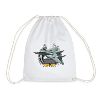 F-14 Tomcat - Drawstring Bag - white - Front