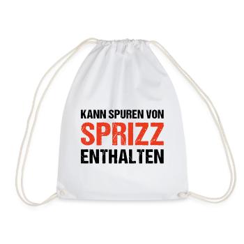 Kann Spuren Von Sprizz Enthalten - Turnbeutel - Weiß - Vorne