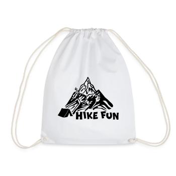 Plaisir de la randonnée [Noir] - Sac de sport léger - blanc - Devant