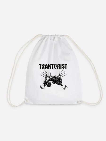 Traktorist Traktorfahrer Landwirte Bauern - Turnbeutel - Weiß