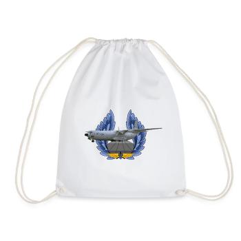 C-133 Cargomaster - Drawstring Bag - white - Front