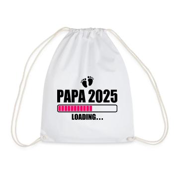 Papa 2025 - Drawstring Bag - white - Front
