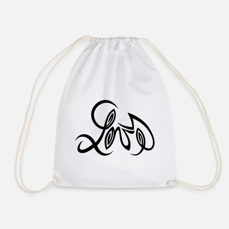 Love Design von Cean - Turnbeutel - Weiß