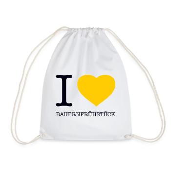J’adore le petit déjeuner fermier - Sac de sport léger - blanc - Devant