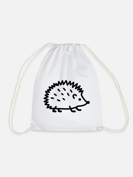 Igel - Turnbeutel - Weiß