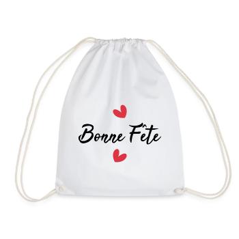 BONNE FÊTE. FÊTE DES MÈRES. FÊTE DES PÈRES. FÊTE - Sac de sport léger - blanc - Devant