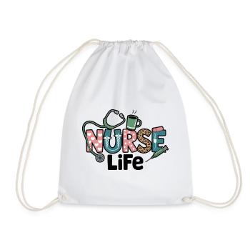 Cadeau pour Nurse Life : Cadeau - Sac de sport léger - blanc - Devant