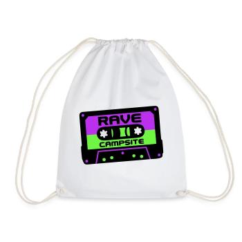 Rave Cassette Festival Logo - Sac de sport léger - blanc - Devant
