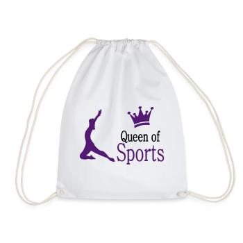 sports - Drawstring Bag - white - Front