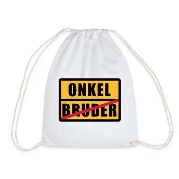 Bruder - Onkel - Turnbeutel - Weiß - Vorne