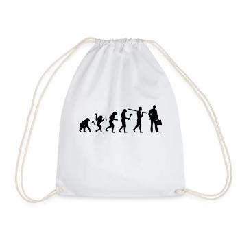 BUSINESS EVOLUTION! - Drawstring Bag - white - Front