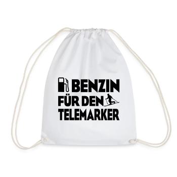 Benzin Telemarker - Turnbeutel - Weiß - Vorne
