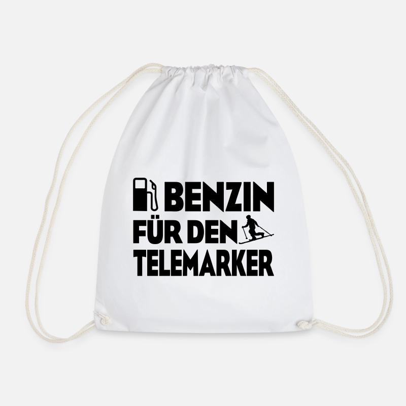 Benzin Telemarker - Turnbeutel - Weiß