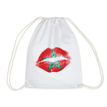 Kiss (Morocco) - Drawstring Bag - white - Front