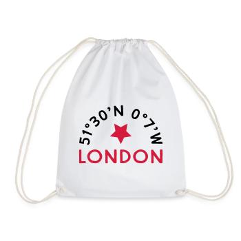 London - Turnbeutel - Weiß - Vorne