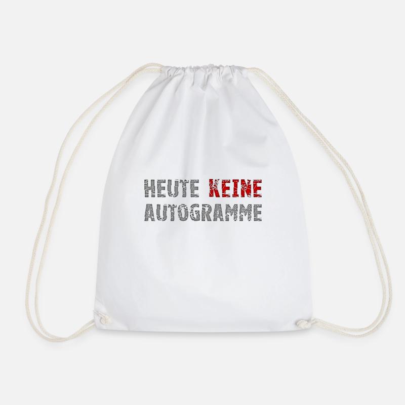 heute keine autogramme - Turnbeutel - Weiß