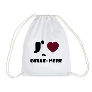 J'aime ma belle-mère (V) - Sac de sport léger - blanc - Devant