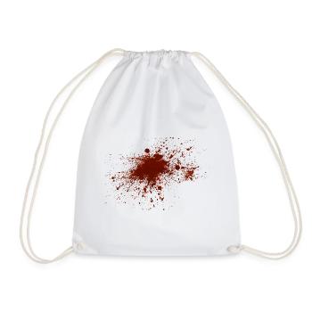 Blood - Drawstring Bag - white - Front