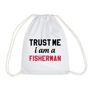Trust Me I am a Fisherman - Sac de sport léger - blanc - Devant