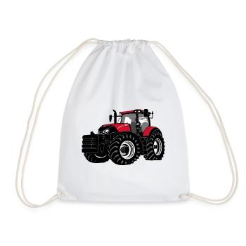 Tractor - tug - farmer - farmer - Drawstring Bag - white - Front