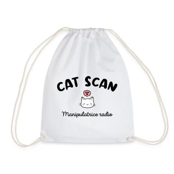 CAT SCAN Manipulatrice radio Chat Radiologie - Sac de sport léger - blanc - Devant