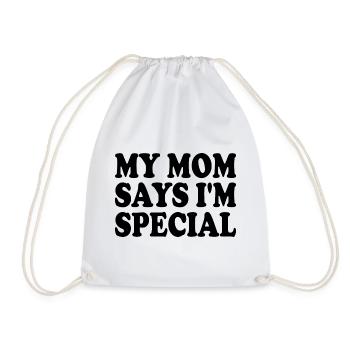my mom says im special - Turnbeutel - Weiß - Vorne