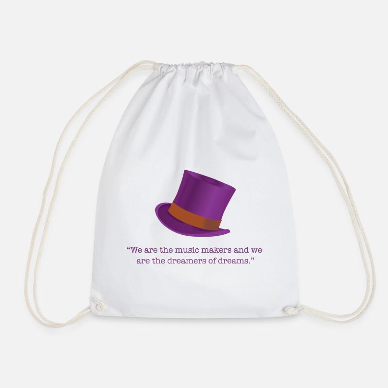 Dreams - Drawstring Bag - white