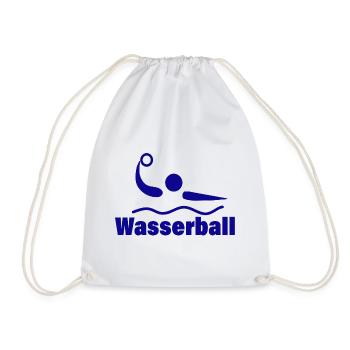 Water polo - Drawstring Bag - white - Front