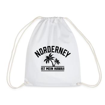 Norderney ist mein Hawaii - Turnbeutel - Weiß - Vorne