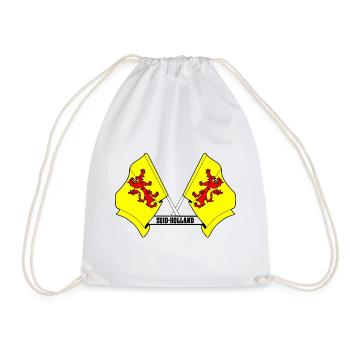 Deux drapeaux texte HOLLANDE-MÉRIDIONALE - Sac de sport léger - blanc - Devant