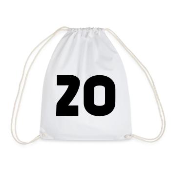 20 - Drawstring Bag - white - Front