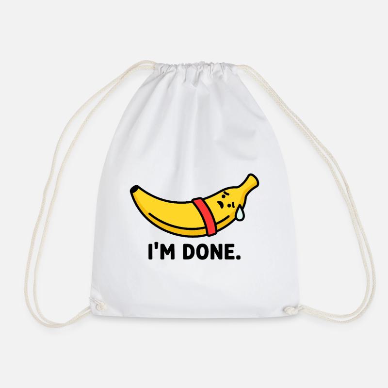 Das Workout Burnout Banana - Turnbeutel - Weiß