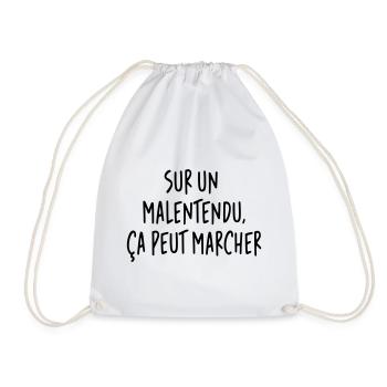  Sur un malentendu ça peut marcher JC Dusse - Sac de sport léger - blanc - Devant