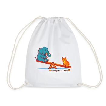 Rien n’est ce qu’il paraît - Sac de sport léger - blanc - Devant