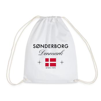 Sonderborg Dänemark Koordinaten Reise Souvenir - Turnbeutel - Weiß - Vorne