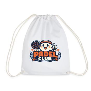 Mascotte du club de padel comique - Sac de sport léger - blanc - Devant