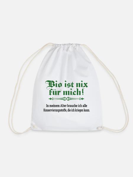 Bio ist nix für mich - Turnbeutel - Weiß