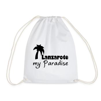 Lanzarote Paradise - Drawstring Bag - white - Front