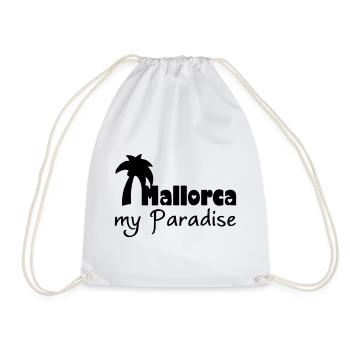 Mallorca Paradise - Drawstring Bag - white - Front