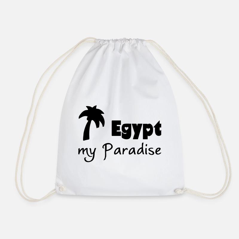 Egypt Paradise - Drawstring Bag - white